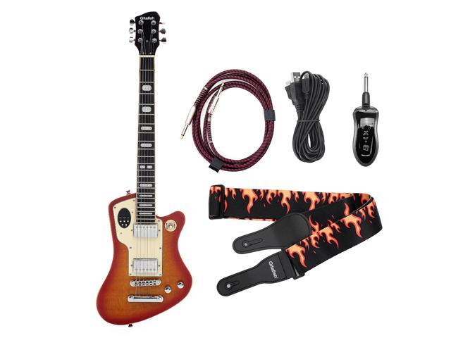 Gitafish B1 Wireless Multifunctional Electric Guitar with CHS OVDR and TRE Effects-Orange Red