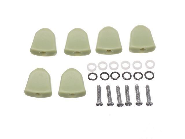 6PCS Guitar Tuning Pegs Tuners Machine Heads Replacement Button Knob-Green