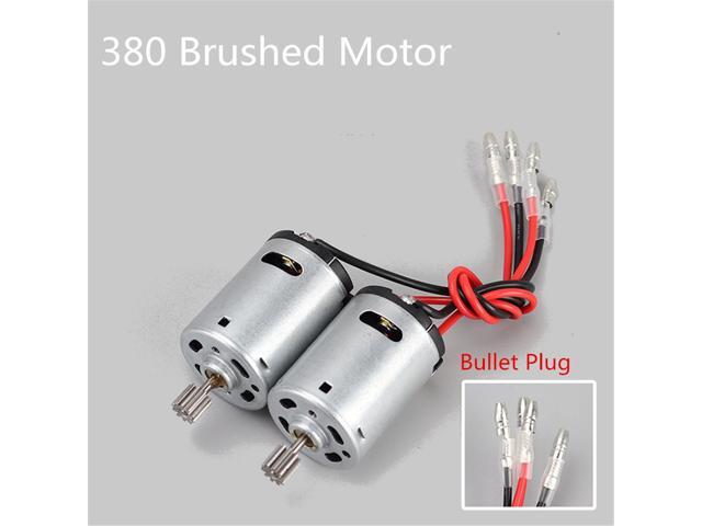 2PCS Heng Long 380/390 Brushed Motor Bullet Plug for 60 1/16 RC Tank Drive Gearbox Vehicle Model Spare Parts-Grey