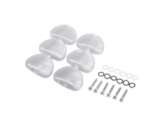 6PCS Wood texture Guitar Tuning Pegs Tuners Machine Heads Replacement Button Knob-Coffee