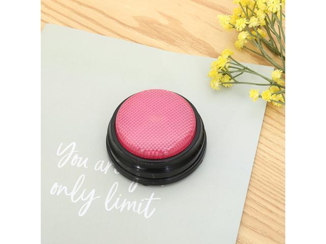 Recordable Talking Button Game Answer Buzzer Alarm Button 4 Color Suit Luminous Voice Box Luminous Sound Squeeze Box- Red
