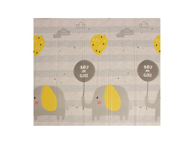 200x180cm Foldable Cartoon Baby Play Mat Xpe Puzzle Children's Mat Baby Climbing Pad Kids Rug Baby Games Mats Toys for Children-Type B