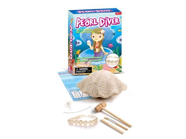 DIY Excavating and Assembling Archaeological Plastic Shell Pearl Bracelet Kids Toys-001