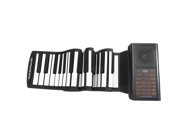 Portable 61 Keys Roll Up Piano Flexible Silicone Foldable Electronic Keyboard Piano Children Students Musical Instrument