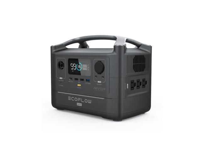 ECOFLOW RIVER MAX Portable Power Station 576Wh AC Energy Storage Supply Charging for RC Drone Outdoor Emergency Camping-EU Plug