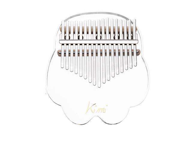 KIMI M-10/M-1 17 Keys Acrylic Kalimba Plate Type Crystal Clear Thumb Piano-B