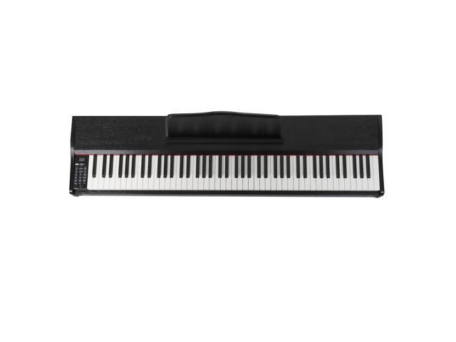 HAIBANG DL-200 88-key Heavy Hammer Keyboard 128 Polyphonic Electric Piano with Headphones-Black