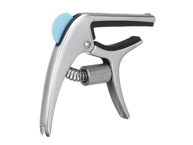 GGC-02 Guitar Capo Guitar Pickup Electric Guitar Capo For Acoustic Guitar Bass Ukulele Clamp Capo Gold Black Parts Accessories-Silver