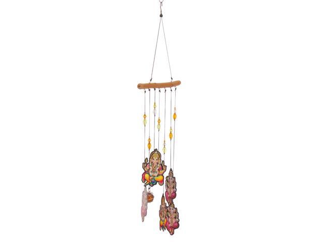 Wind Chime Wooden Creative Alloy Sheet 60cm Printing-A