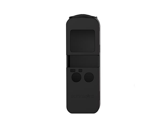 Sunnylife Silicone Anti-slipping Protective Cover Camera Case Black/Red for DJI OSMO Pocket 2 Gimbal Camera Accessories-Black
