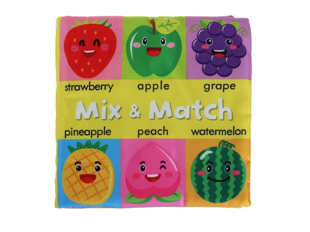 Animal Character Face Cognition Matching Cloth Book Baby Toddler Early Development Interactive Toys-E