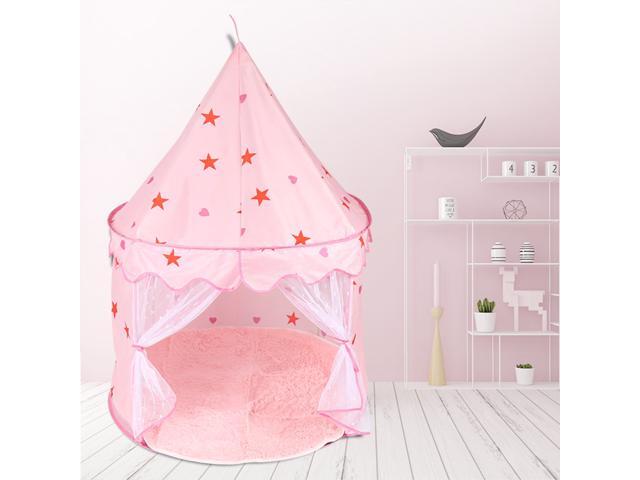 140x100cm Kids Play House Children Portable Princess Castle Kids Tents for Child Birthday Christmas Gift