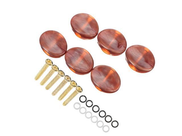 6PCS Wood Texture Guitar Tuning Pegs Tuners Machine Heads Replacement Button Knob-C