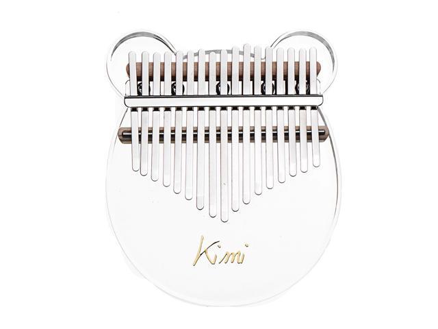 KIMI M-10/M-1 17 Keys Acrylic Kalimba Plate Type Crystal Clear Thumb Piano-A