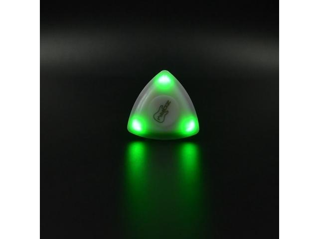 ZORY Pressed LED Lighting Guitar Pick Luminous Guitar Pick Playing Guitar Aaccessories-Green
