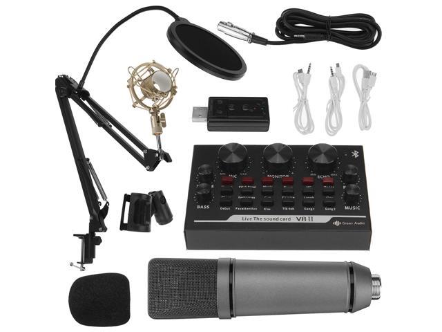 GAM-U87V/U87P Green Audio Condenser Microphone Kit for Karaoke Living Recoarding with Phantom Power-E
