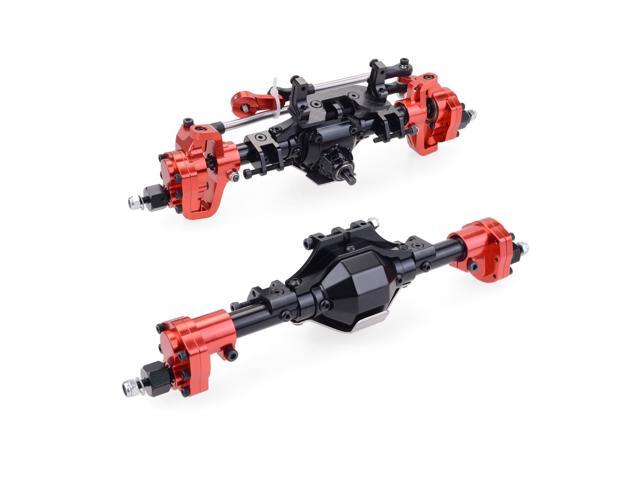 Aluminum CNC Full Front Rear Portal Axle Bridge for 1/10 RC Crawler Car Axial SCX10 II 90046 90047 Upgrade RC Car Parts
