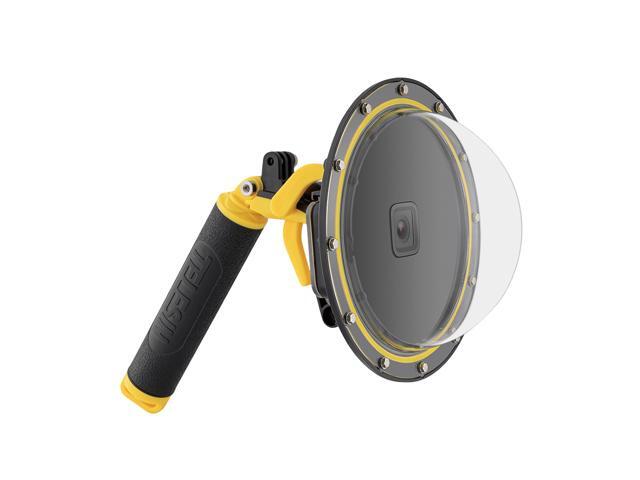 TELESIN Dome Port for GoPro Hero 9 Underwater Diving Waterproof Camera Housing Case Lens Cover Protector with Floating Hand Grip Anti-Fog