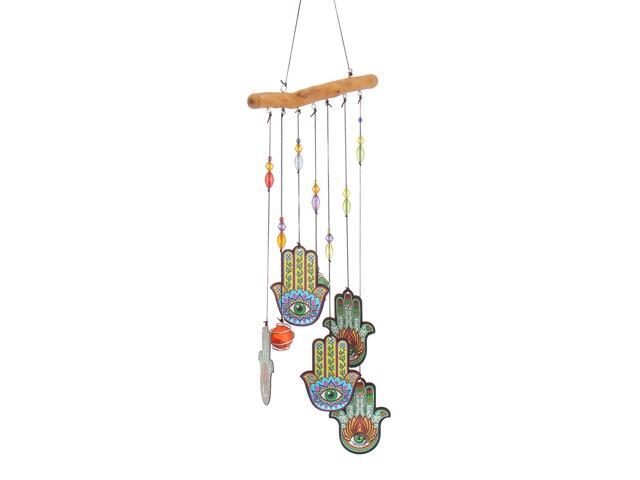 Wind Chime Wooden Creative Alloy Sheet 60cm Printing-B