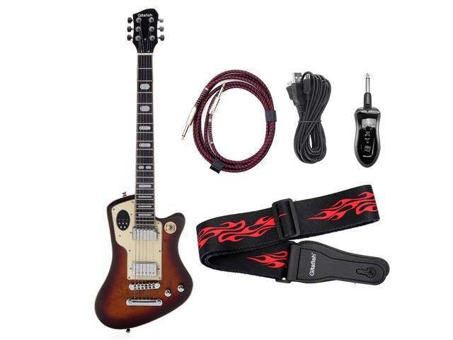 Gitafish B1 Wireless Multifunctional Electric Guitar with CHS OVDR and TRE Effects-Dark Red