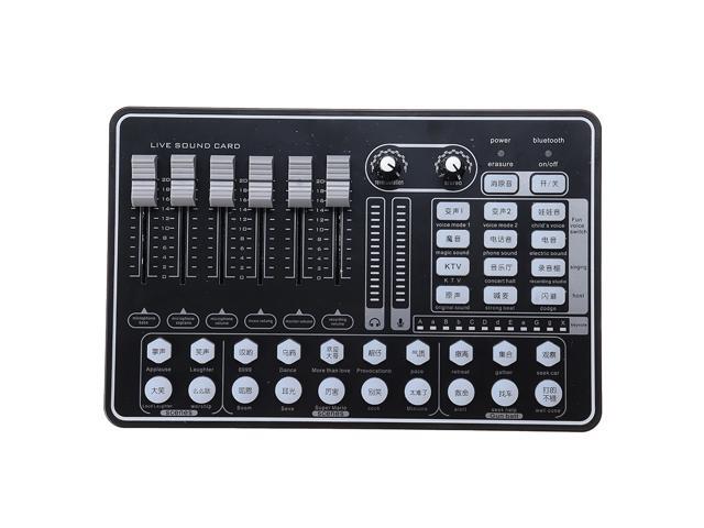 GAX-H9 Audio Mixer Sound Card USB External Computer PC Mobile Phone Live Audio Microphone Sound Card