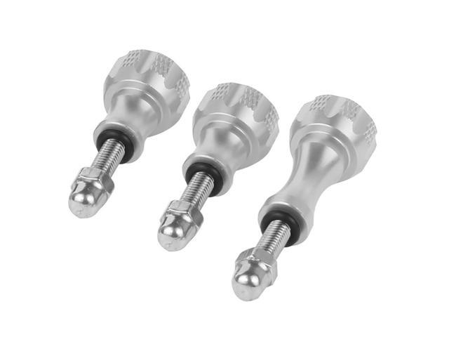 BGNing Color Aluminum Alloy Three-Piece Connecting Fixed Screw Clip Kit for Gopro Hero DJI FPV Action Camera Accessories-Grey