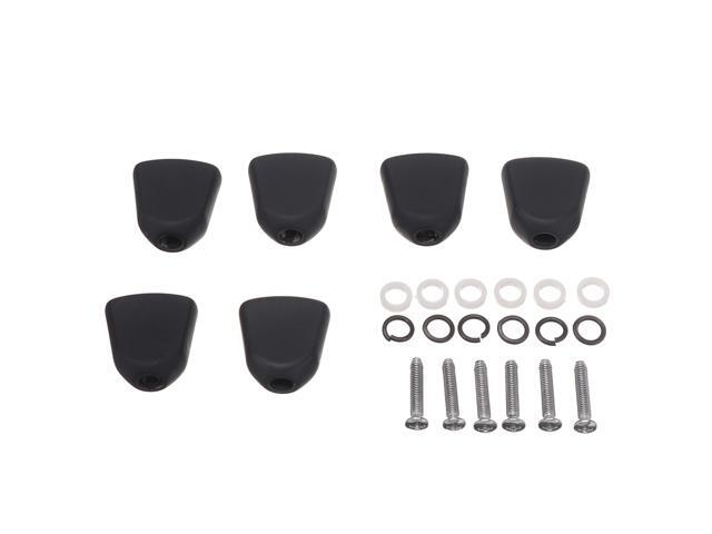 6PCS Guitar Tuning Pegs Tuners Machine Heads Replacement Button Knob-Black