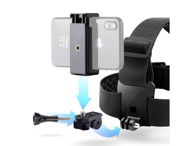 Belt Headband Fixed Bracket with Head Mount Elastic Strap Adjustable Head-Mounted for Mobile phone 41-712 Inch