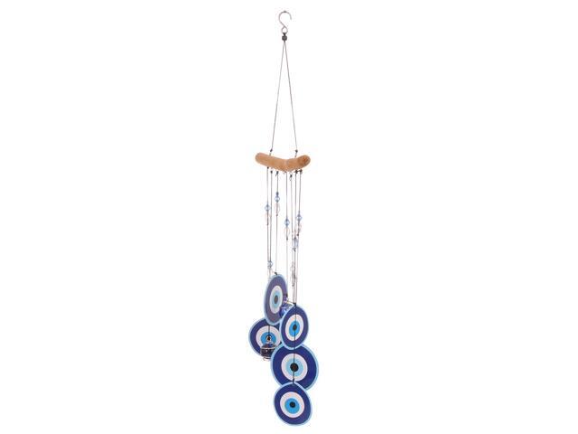 Wind Chime Wooden Creative Alloy Sheet 60cm Printing-C