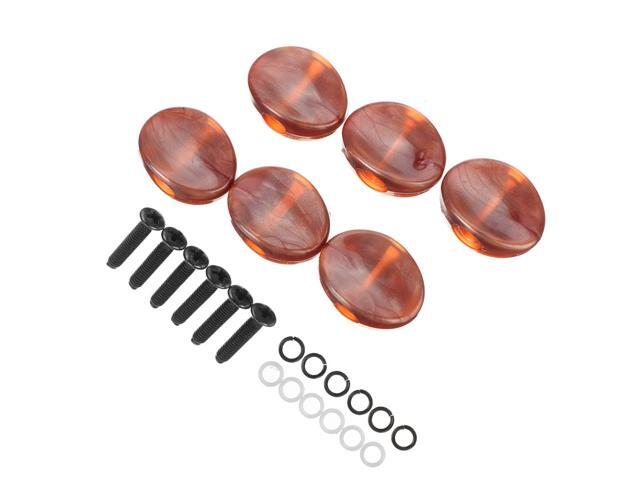 6PCS Wood Texture Guitar Tuning Pegs Tuners Machine Heads Replacement Button Knob-B