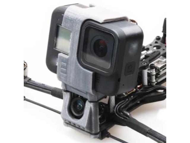 Flywoo Explorer LR4 / Hexplorer LR4 Spare Part 3D Printed TPU Camera Mount for Gopro 8 FPV Racing Drone