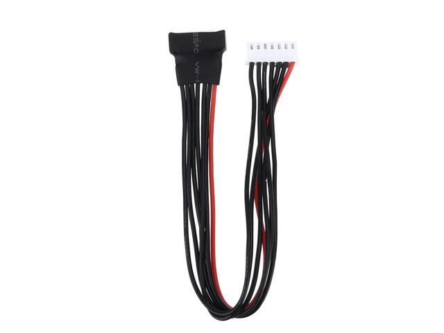 5 PCS LiPo Battery Balance Charging Extension Wire Silicone Cable 22AWG 20cm 2S 3S 4S 6S Lipo Battery for RC Drone FPV Racing-6S