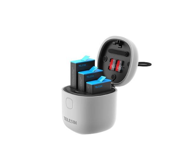 TELESIN Allin Box Fast Charger Storage Charging Box Support Type-c For GOPR0 Hero 9 Sports Camera