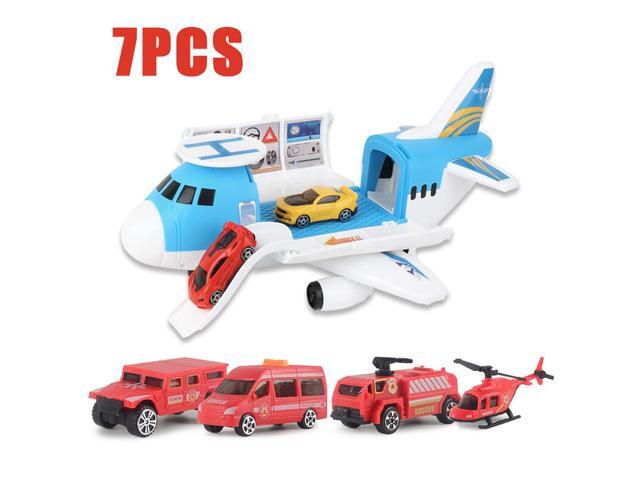 3/7 Pcs Simulation Track Inertia Aircraft Large Size Passenger Plane Kids Airliner Model Toy for Kids Birthdays Christmas Gift-C