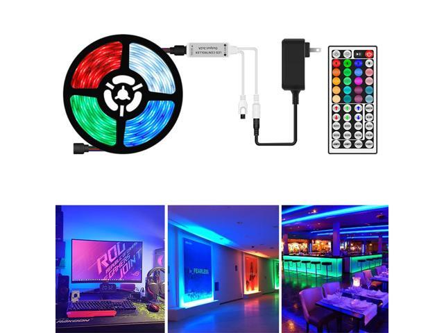 5/10/15/20M RGB 5050 SMD LED Strip Light Color Changing Tape with 44Key Remote Control-10M/US Plug
