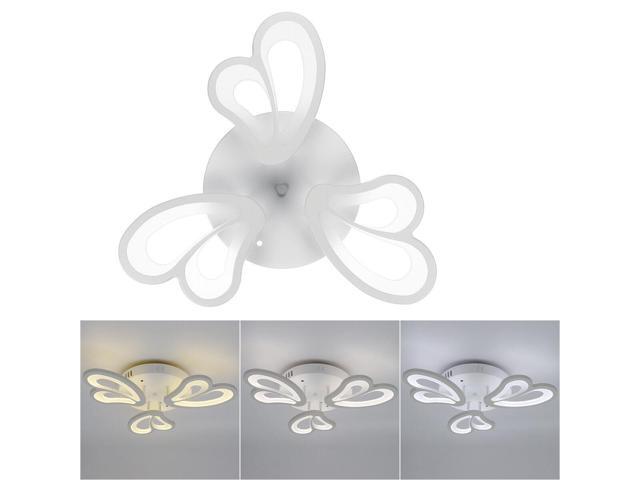 3 Heads Modern Ceiling Lamp+Remote Control Living Room Bedroom Study Light AC110-220V-Three colors