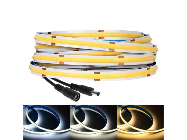 12V/24V LED NIght Light Strip 360/528 LEDs High Density Flexible FCOB COB Led Lights Strip with Changeable Color Temperature for Bedroom