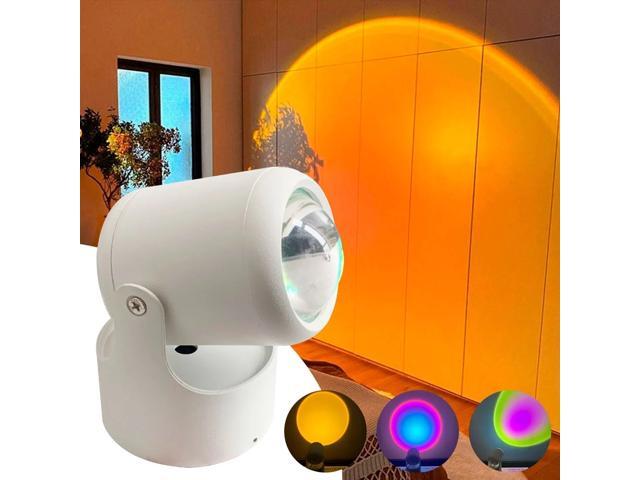USB Sunset Projection Lamp Aesthetic Table Lamp Anti-glare LED Night Light Romantic Visual Experience Rainbow Projector Modern Atmosphere Light for