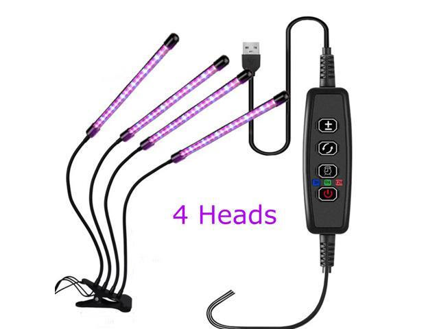 1/2/3/4 Head LED Grow Light Plant Growing Lamp Lights with Clip for Indoor Plants-80LED