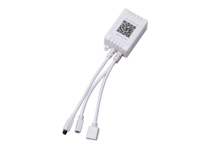 5V-24V Wireless Remote Control bluetooth + Infrared Smart 2 In 1 LED Lights with RGB Controller-White