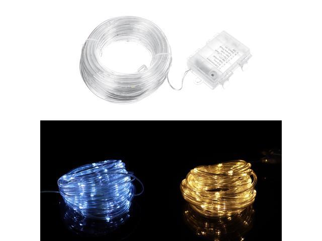 7/12M Strip Lights 8-mode Solar Hose Copper Wire Lamp Outdoor Waterproof LED Marquee Fence Balcony Garden Decoration-7M/White Light