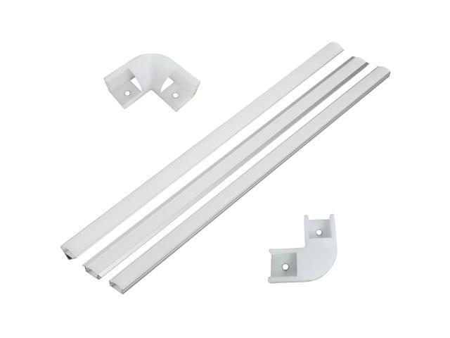 6pcs 100cm U V YW Aluminium Channel Holder Corner Connector for LED Strip Light Bar Under Cabinet Night Lamp Kitchen 18cm Wide-V type 1M