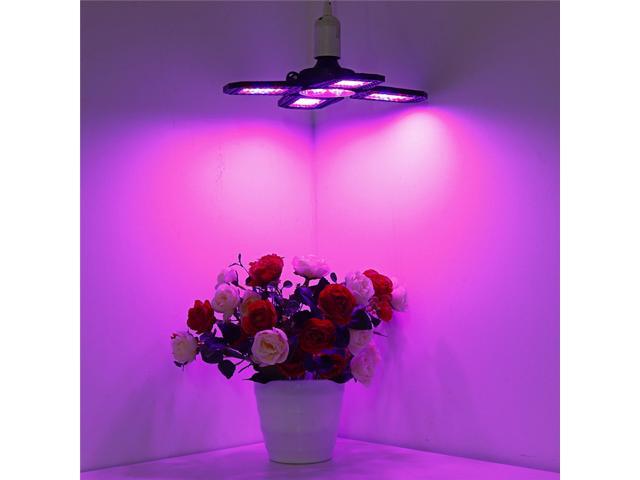 E27 LED Grow Light Red+Blue Spectrum Greenhouse Vegetable Flower Hydroponics-168LED