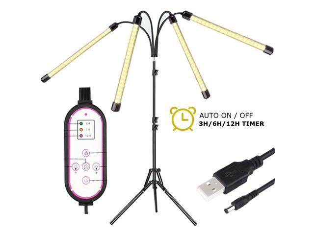 LED Grow Light Tripod Plant Growing Lamp Lights With Tripod For Indoor Plants-Yellow