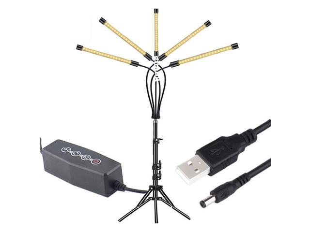 LED Grow Light Remote Control Plant Growing Lamp Lights with Tripod for Indoor Plants-Yellow
