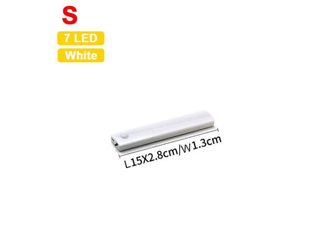 LED Night Light Motion Sensor Closet Lights Under Cabinet Light Wireless Stick-Anywhere Night Safe Light Bar with Large Battery for Stairs Wardrobe