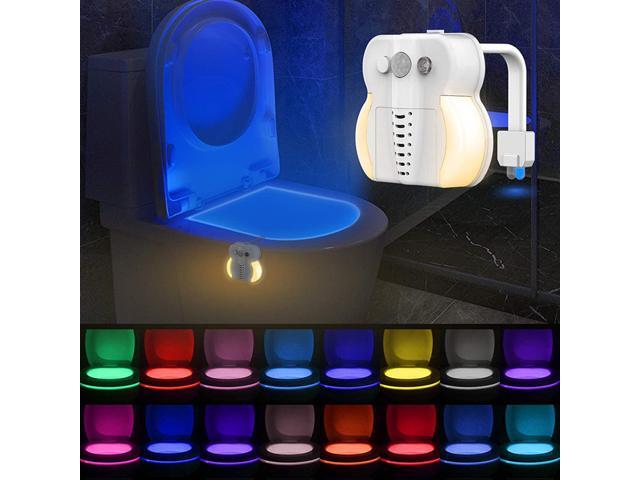 3 in 1 Toilet UV Night Light 16 Colors Changeable LED UV Toilet Bowl LED Luminaria Lamp Motion Sensor Night Light Aroma Lamp for Bathroom