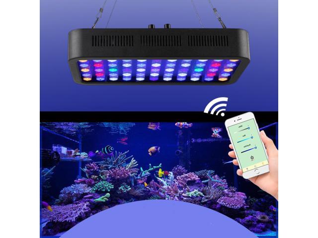 165W LED Aquarium Lighting Aquatic Plant Light WiFi Controlled Dimming Aquarium Light Coral light Fish Bowl Lamp for Fish Tanks-US Plug