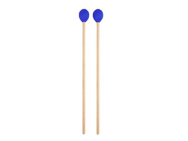 Yarn Head Medium Hard with Maple Handle Medium Keyboard Marimba Mallets-Blue