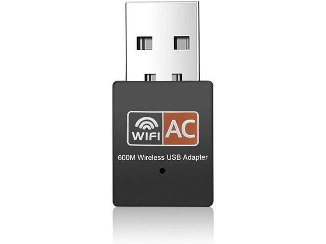 USB WiFi Adapter - Dual Band 24G/5G Mini Wi-fi ac Wireless Network Card Dongle with High Gain Antenna for Desktop Laptop PC Support Windows XP